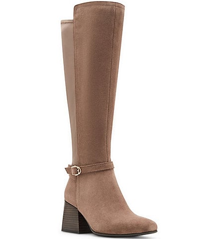 Blondo Twyla Waterproof Suede Stretch Back Tall Boots