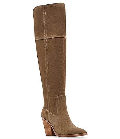 Blondo Windie Waterproof Suede Tall Western Inspired Boots