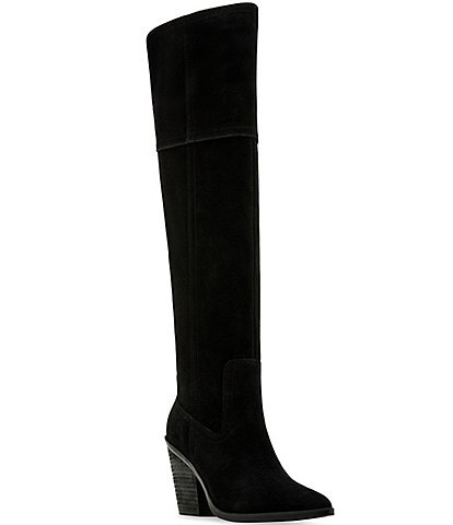 Blondo Windie Waterproof Suede Tall Western Inspired Boots