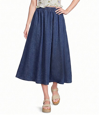 Blu Pepper Denim Maxi Skirt