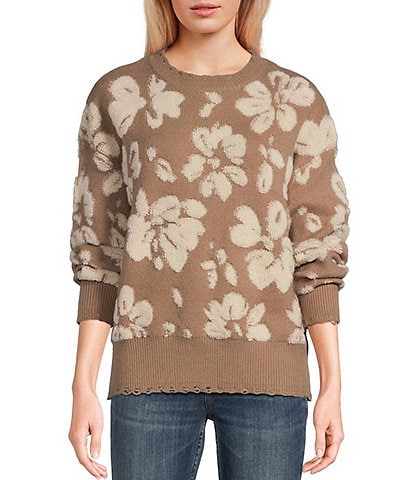 floral Juniors Sweaters Dillard s