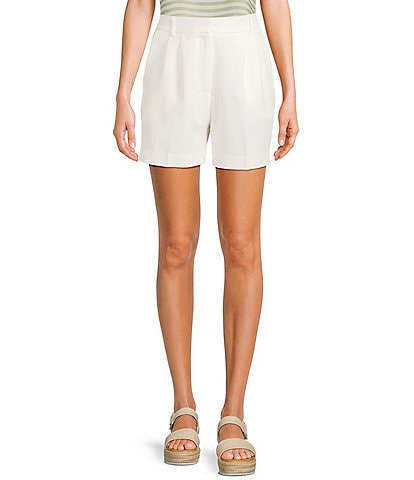 Blu Pepper High Waist Pleated Pull-On Shorts