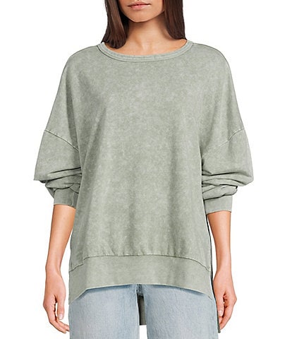 Blu Pepper Knit Long Sleeve Top