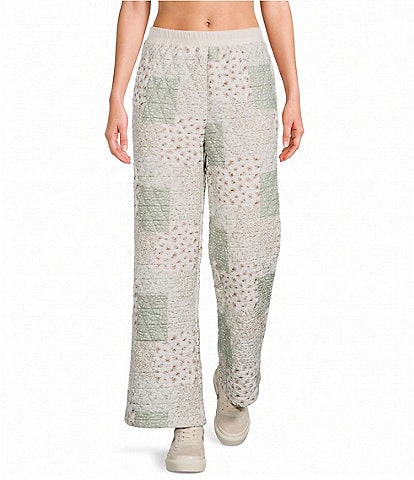Blu Pepper Multi Floral Patchwork Quilted Lounge Coordinating Pants