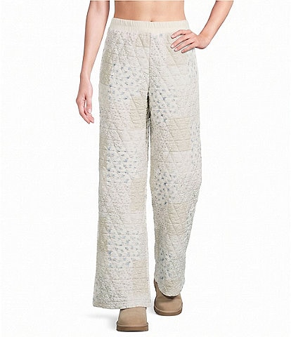 Blu Pepper Multi Floral Patchwork Quilted Lounge Coordinating Pants