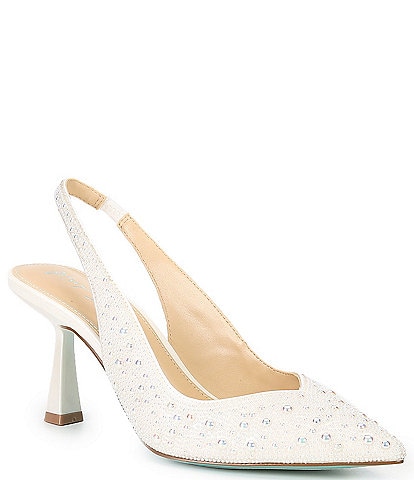 Blue by Betsey Johnson Clark Pearl Slingback Pumps