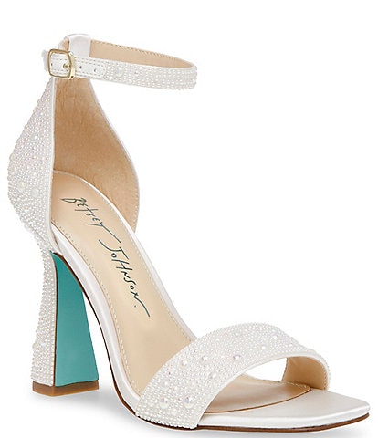 Blue by Betsey Johnson Dani Pearl Ankle Strap Dress Sandals