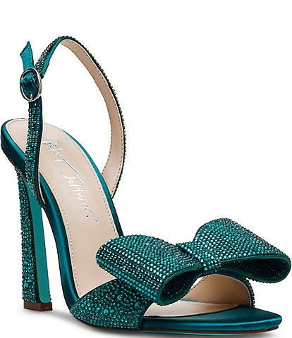 Blue by Betsey Johnson Joel Bow Embellished Dress Sandals