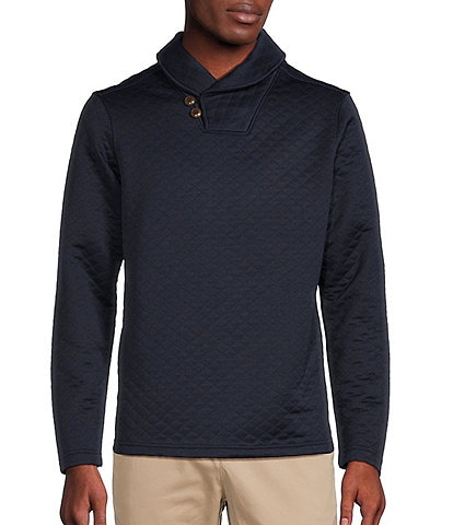 Blue Label Quilted Shawl Pullover