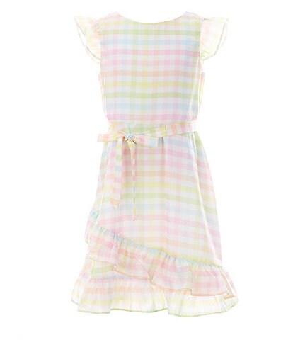 Blush By Us Angels Little Girls 2T-6X Stripe Wrap Dress