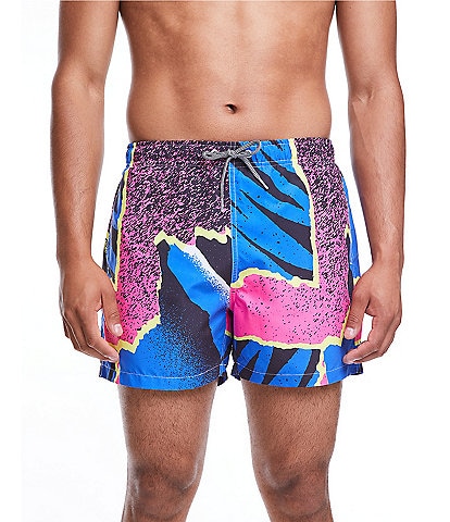 Boardies Andre Classic Fit Mid Length 4.5#double; Inseam Swim Trunks