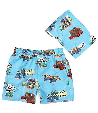 Boardies® Little/Big Boys 2-10 Monster Truck Swim Shorts