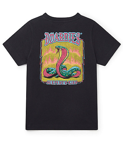Boardies Little/Big Boys 3-10 Short Sleeve Serpents Kiss Graphic T-Shirt