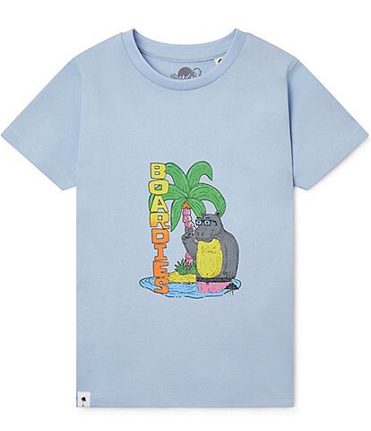 Boardies® Little/Big Boys 3-14 Short Sleeve Hippo T-Shirt