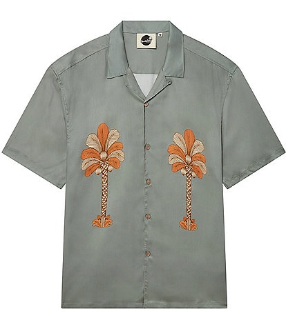 Boardies Oasis Palms Woven Button Up T-Shirt