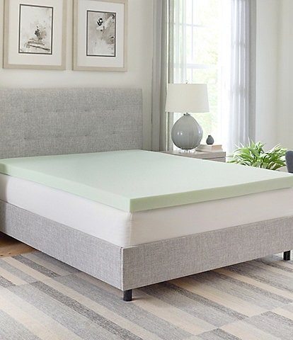 BodiPEDIC 3-Inch Green Tea Infused Memory Foam Mattress Bed Topper