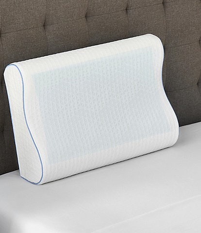 BodiPEDIC Cooling Gel Overlay Memory Foam Contour Bed Oversized Pillow