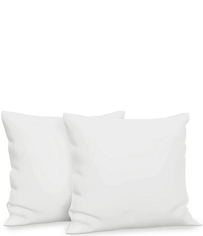BodiPEDIC Fiber Filled Square Euro Pillow Insert, Set of 2