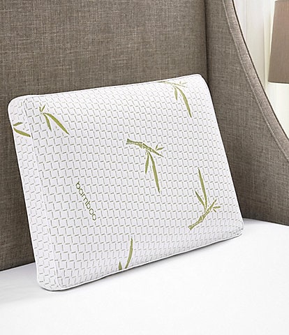 BodiPEDIC Green Tea Infused Memory Foam Bed Pillow with Rayon from Bamboo Infused Pillow Cover