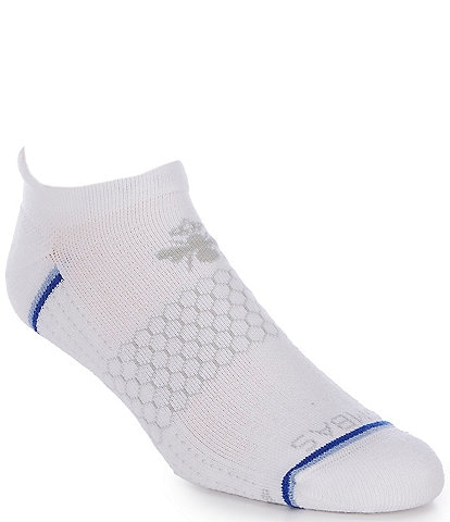Bombas Border-Stripe Golf Airflow Ankle Socks
