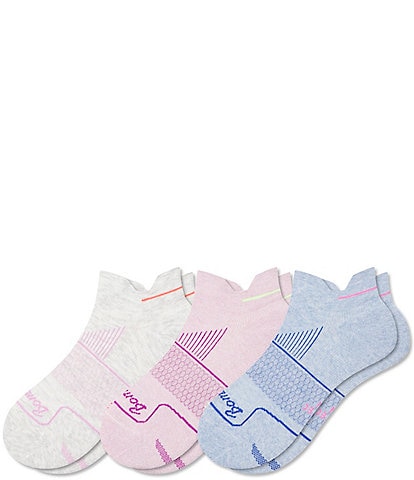 Bombas Border Stripe Run Ankle Socks, 3 Pack