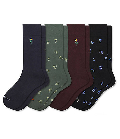 Bombas Calf Dress Socks 4-Pack Gift Box