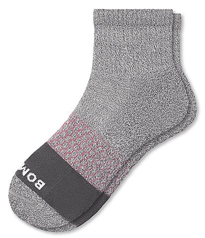 Bombas Color Block Toe Quarter Cushioned Footbed Socks