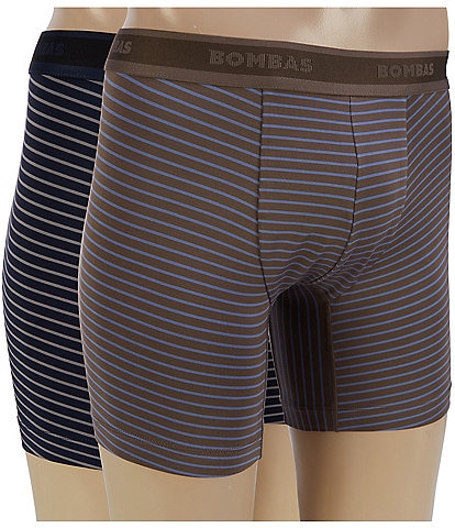 Bombas Soft Flex Stripe Boxer Brief 2-Pack