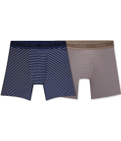 Bombas Soft Flex Stripe Boxer Brief 2-Pack