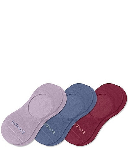 Bombas Solid Lightweight No Show 3-Pack Socks