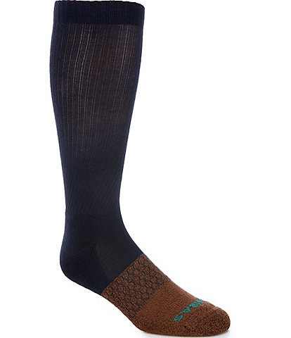 Bombas Solid With Marl Toe Block Calf Socks