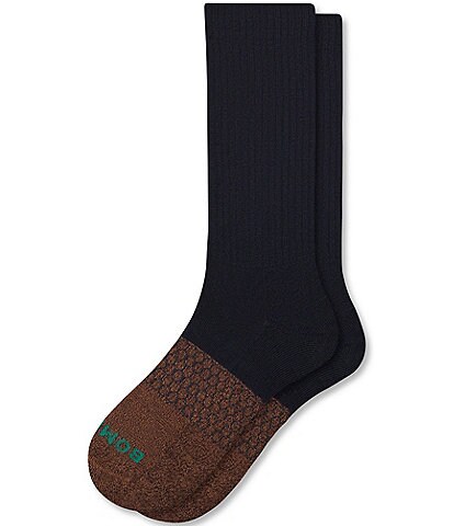 Bombas Solid With Marl Toe Block Calf Socks