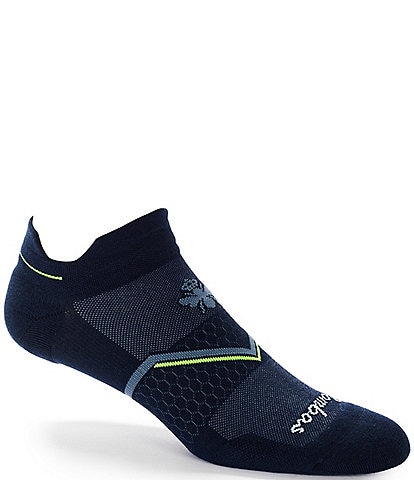 Bombas Solid/Diagonal Arch Stripe Running Ankle Socks
