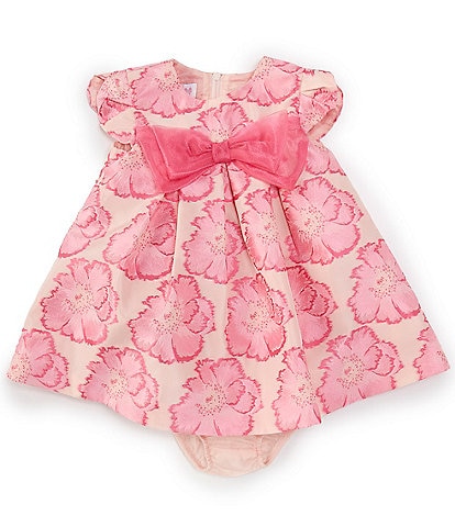 Bonnie Jean Baby Girls Newborn-24 Months Petal Sleeve Trapeze Dress