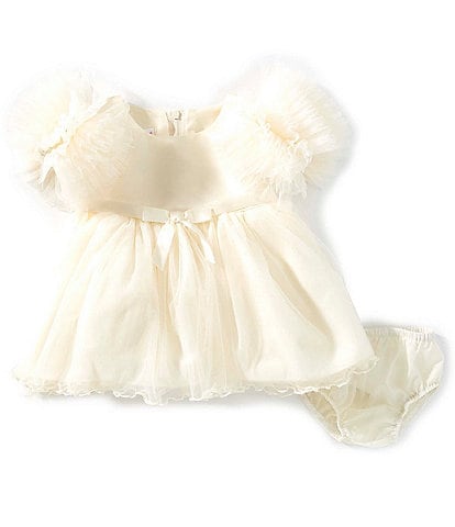 Bonnie Jean Baby Girls Ruffle Sleeve Ribbon Dress