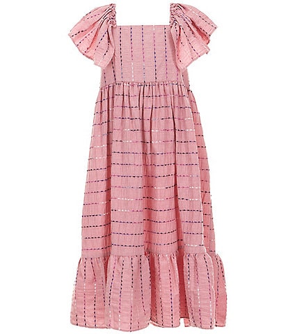 Bonnie Jean Big Girls 7-16 Flutter-Sleeve Printed Midi Dress