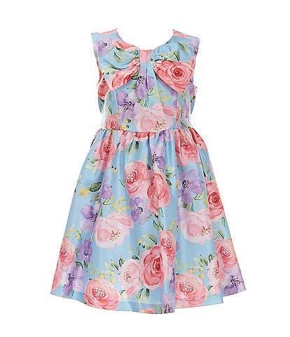 Bonnie Jean Little Girls 2T-6X Sleeveless Floral-Printed Fit & Flare Dress