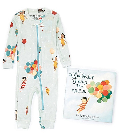Books To Bed Baby 6-24 Months Long Sleeve The Wonderful Things You Will Be Coverall & Book Set
