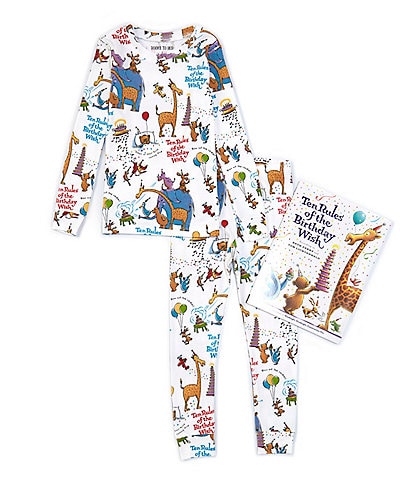 Books To Bed Kids 2-10 Ten Rules of the Birthday Wish Two-Piece Pajamas & Book Set