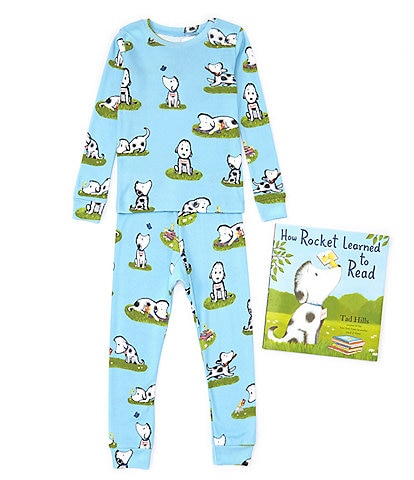 Books To Bed Little/Big Boys 2-10 How Rocket Learned To Read 2-Piece Pajama & Book Set