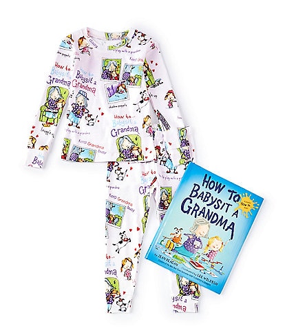 Books To Bed Little/Big Girls 2-10 How To Babysit a Grandma Fitted Two-Piece Pajamas & Book Set