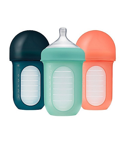 Boon NURSH 8oz Reusable Silicone Pouch Bottle 3-Pack