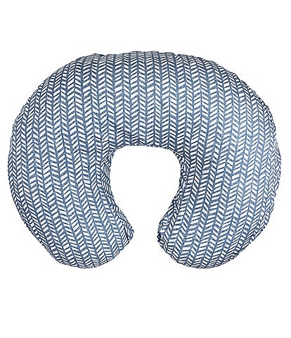 Boppy Original Nursing Support Pillow - Blue Herringbone