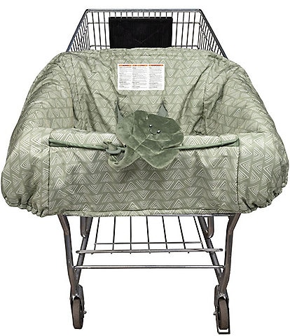 Boppy Shopping Cart Cover - Happy Green Leaf