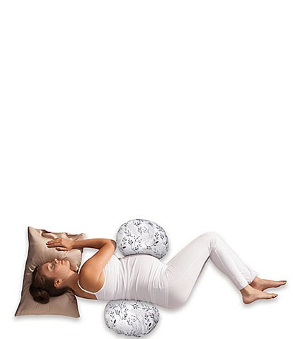 Boppy Side Sleeper Pregnancy Pillow - Gray Leaves Falling
