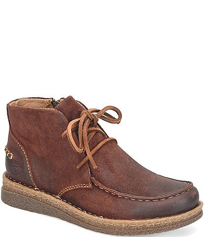 Born Analia Distressed Suede Ankle Booties