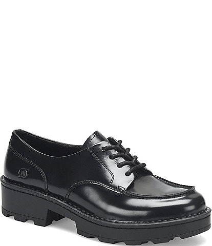 Born Corby Leather Lugged Platform Oxfords