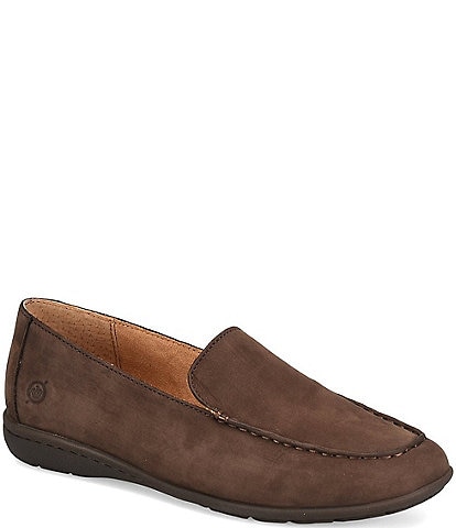 Born Fawn Burnished Nubuck Leather Loafers