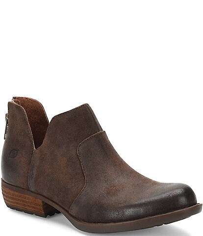 Born Kerri Distressed Suede Booties