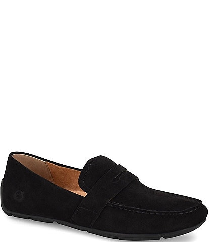 Born Melinda Suede Driving Moccasin Penny Loafers